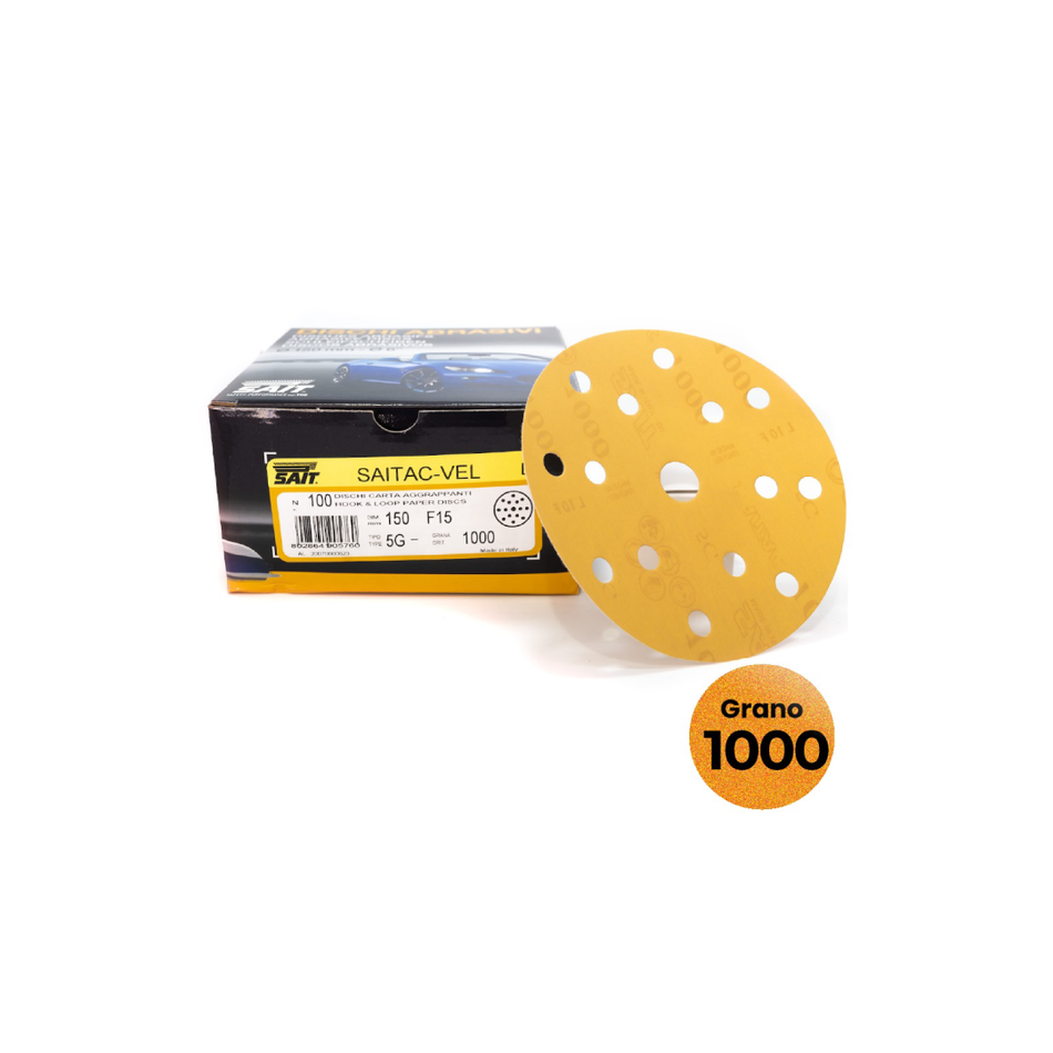 Caja Lija Orbital 6" 5G Grano 1000 - 100 und