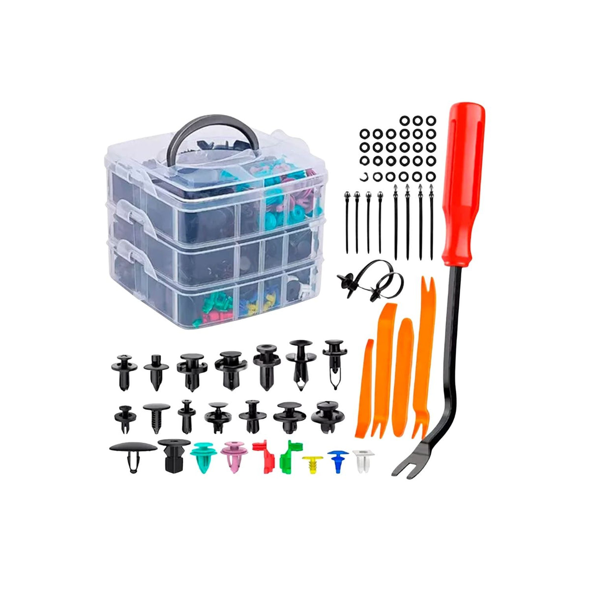 Kit broches plasticos 650 unid