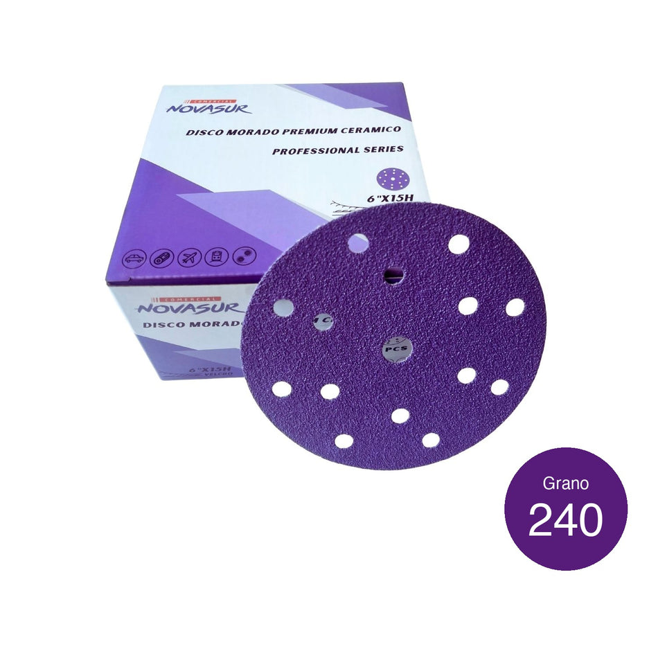 Caja Lija orbital 6 morada 100 und Grano 240