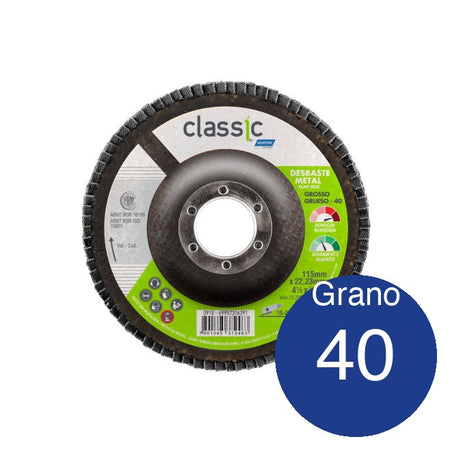 Disco traslapado Classic 4½ Grano 40