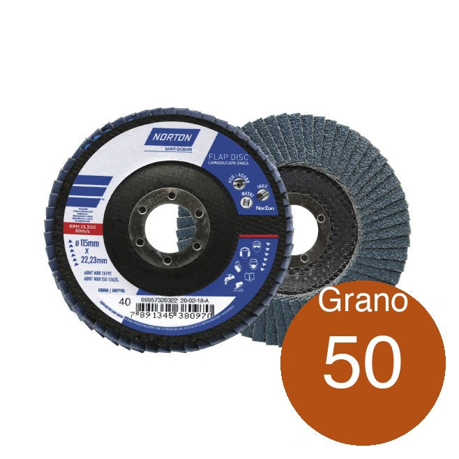 Disco traslapado 4½ Grano 50
