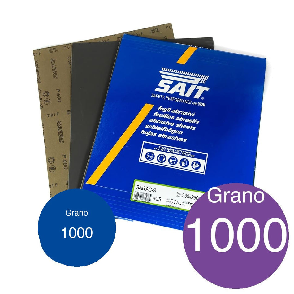 Lija al agua CW-C paquete 25 unidades - Grano 1000