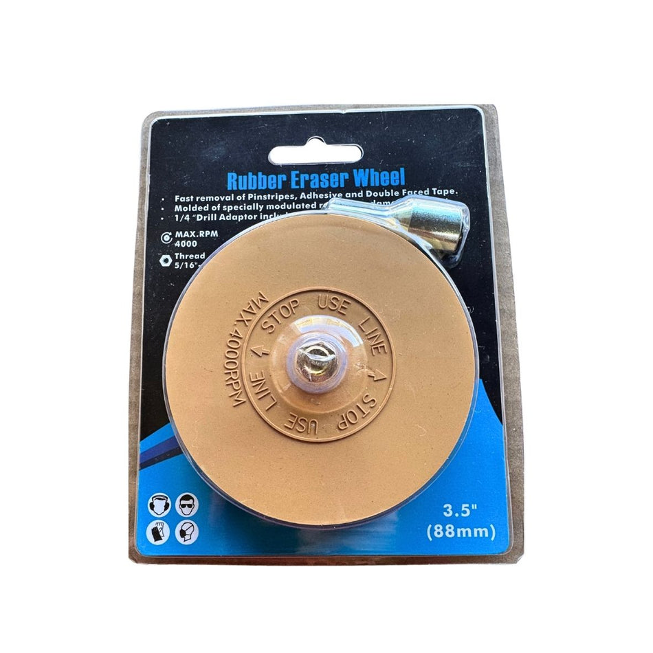 Set rueda remoción adhesivos + adaptador