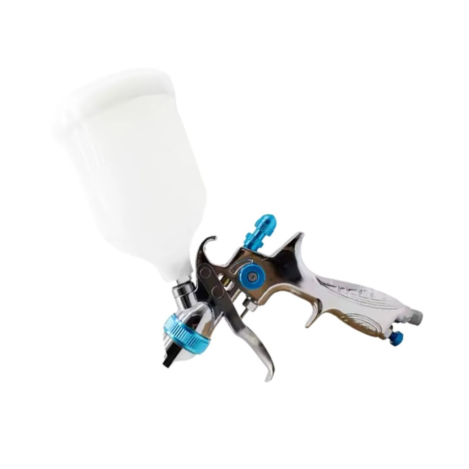 Pistola H887 HVLP plateada 1.3mm barniz