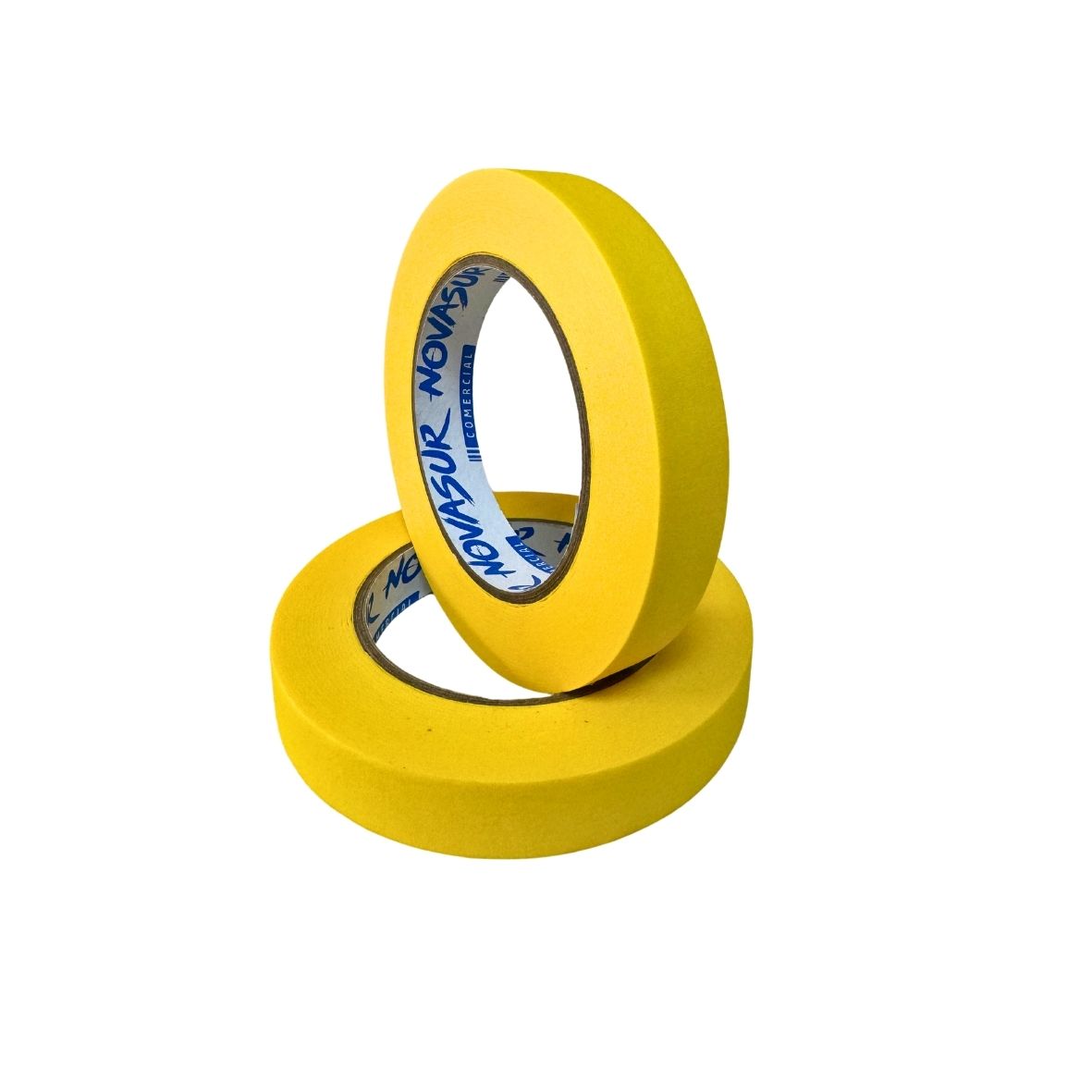 Caja de masking tape amarillo uv 18mm x 50mts