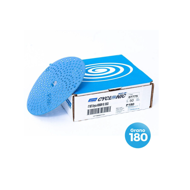 CAJA Lija Orbital 6" CYCLONIC - Grano 180