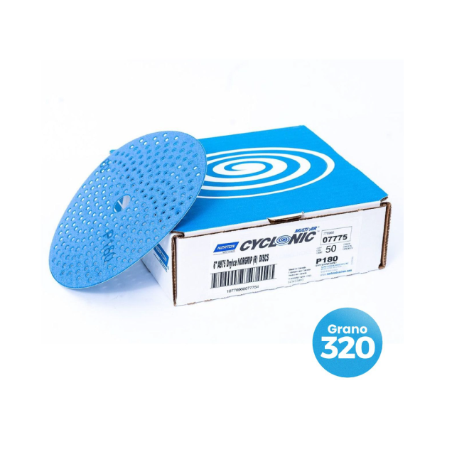 CAJA Lija Orbital 6" CYCLONIC - Grano 320