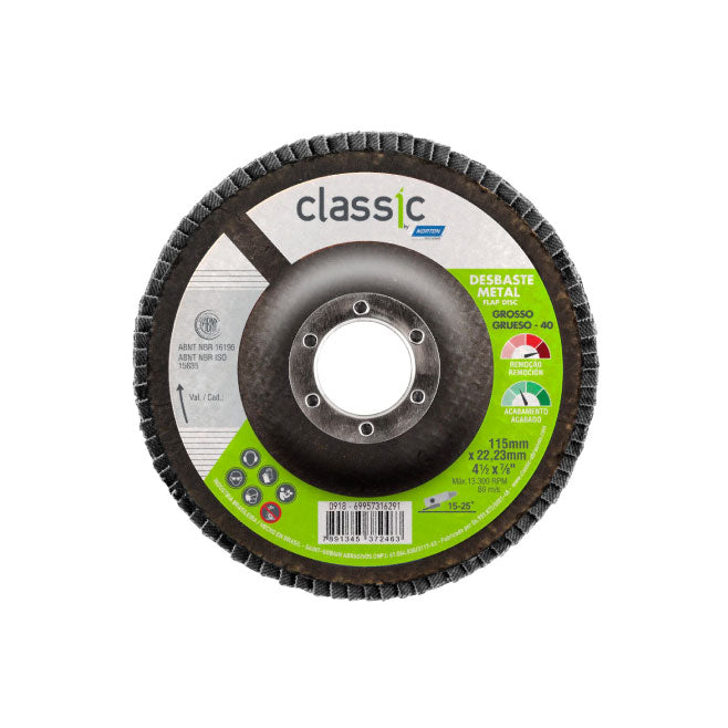 Disco traslapado Classic 4" 1/2 - Grano 120