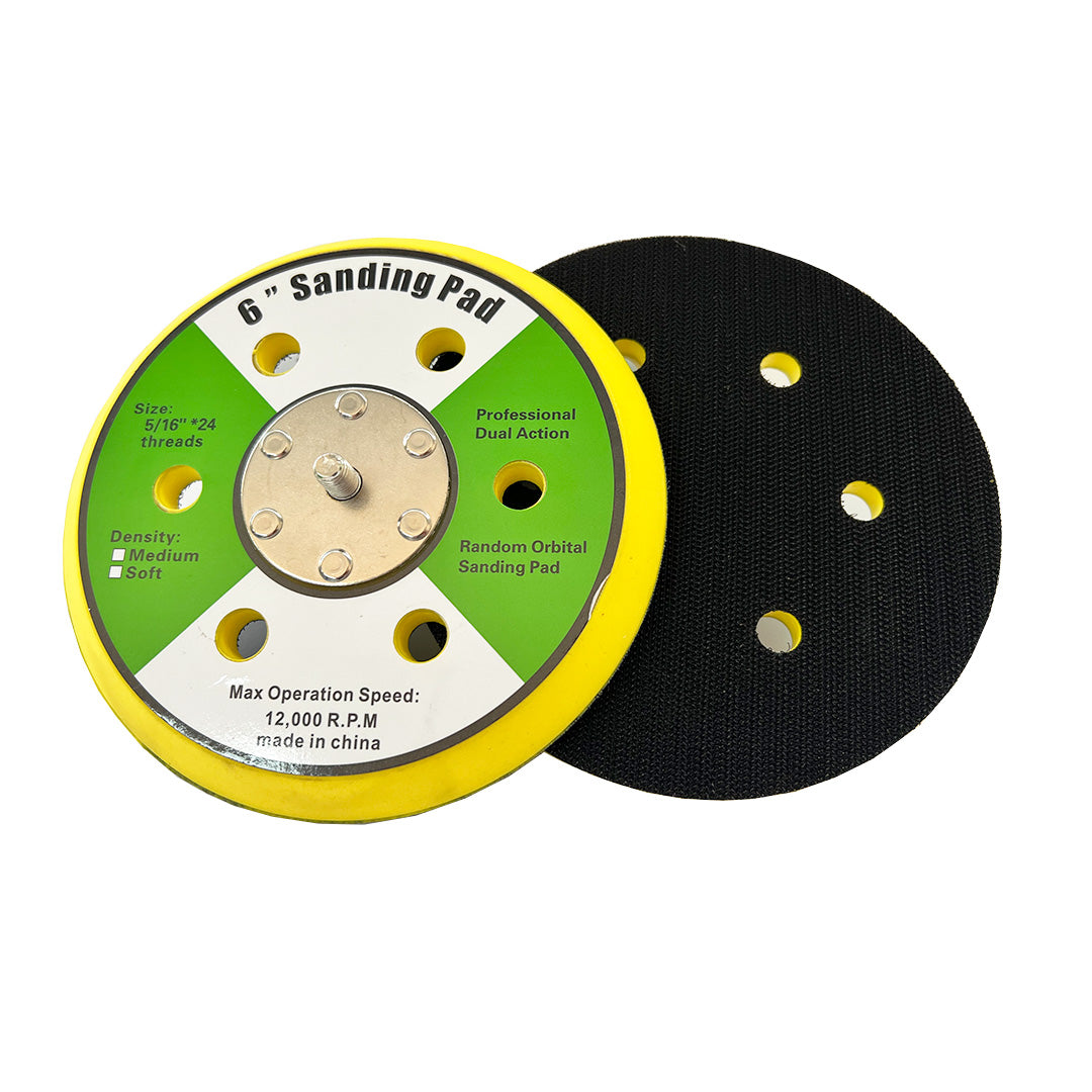 Base Orbital 6" con velcro 6 agujeros